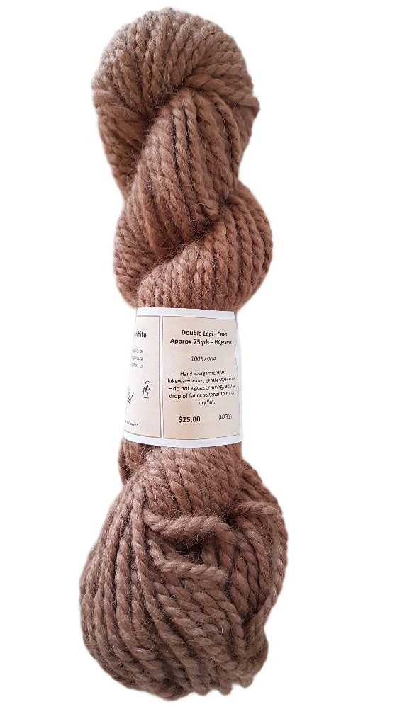Luxurious Beige Alpaca Yarn Double Lop Yarn Soft Cozy Knit